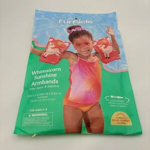FunSicle Whimsicorn Sunshine Kids Swim Arm Floatie Ages 3–6 Unicorn Pool Armband